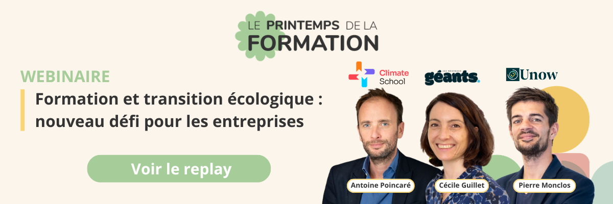 Webinaire "Formation et transition &eacute;cologique : nouveau d&eacute;fi pour les entreprises"
