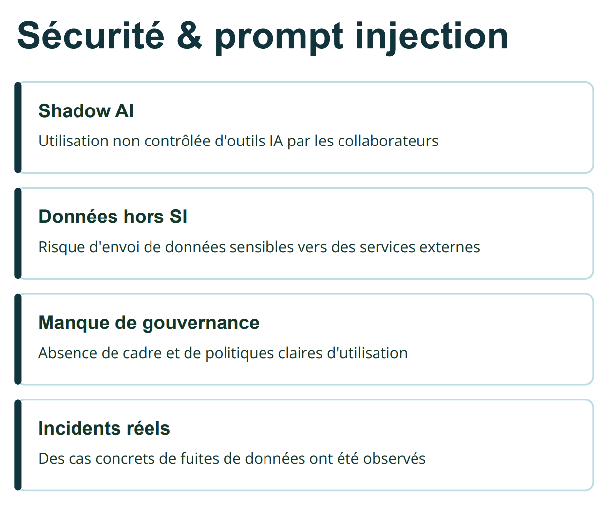 S&eacute;curit&eacute; et prompt injection